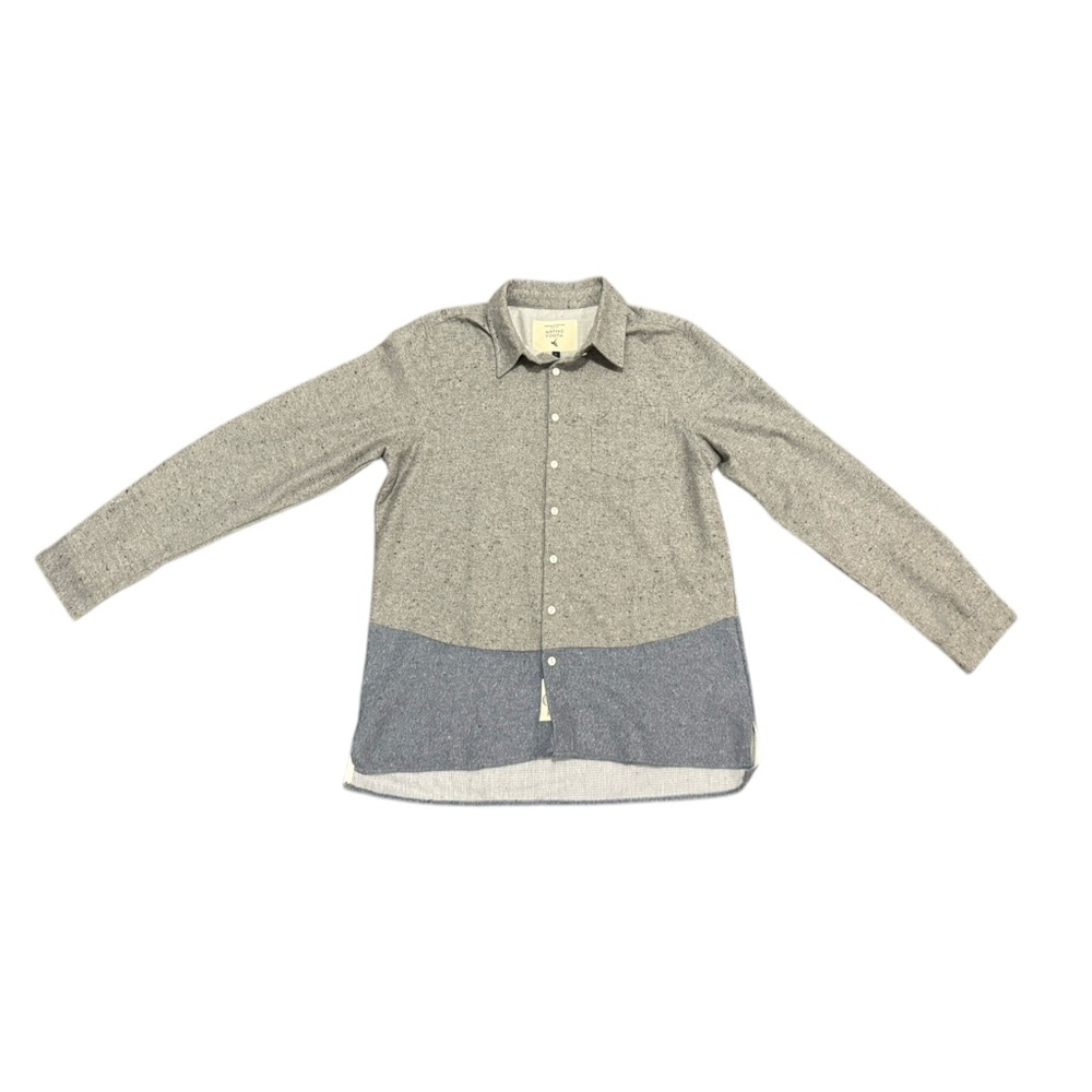 Native Youth Men’s Flannel Button Up Long Sleeve Shirt Size L Light Gray…​​ - Picture 6 of 8